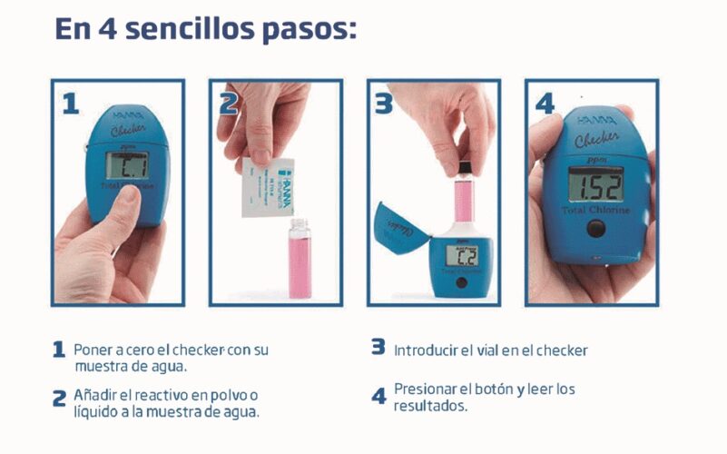 como utilizar medidor de cloro hi701
